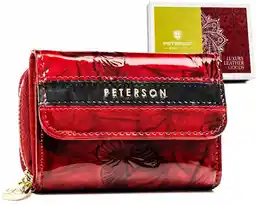 Peterson Portfel skórzany PTN 423229-BF czerwony