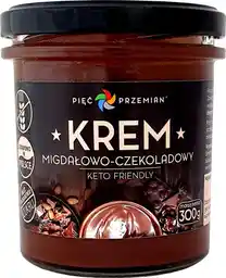 Pięć Przemian Krem migdałowo-czekoladowy bez dodatku cukrów bezglutenowy (KETO) 300g