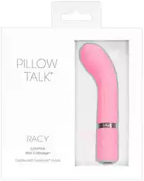 Pillow Talk Racy - wąski wibrator punktu G z możliwością ładowania (różowy)