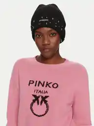 Pinko czapka z domieszką wełny kolor czarny 104326 A27A