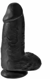 Pipedream King Cock MEGA Grube Dildo Chubby na Przyssawce 26cm Czarny