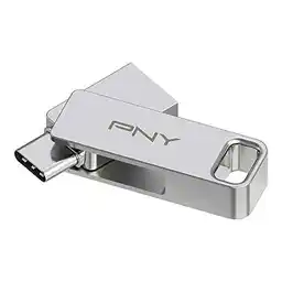 Pny Duo Link 256GB USB 3.2 Typ C / USB 3.2 Srebrny PenDrive