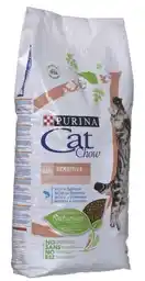 Purina Cat Chow Sensitive Karma z łososiem 15kg sucha