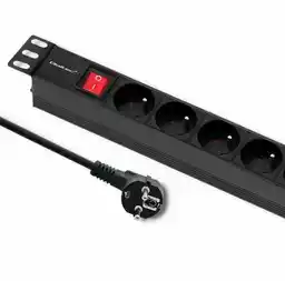 Qoltec Listwa zasilająca do szafy RACK 1U 16A PDU 8xFRENCH 2m