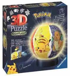 Ravensburger Puzzle 3D Pokemon Świecąca Kula (72 elementy)