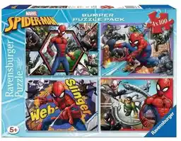 Ravensburger Puzzle 4x100 elementów Spider Man Bumper Pack