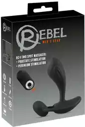 Rebel RC - wibrator prostaty 2 w 1 (czarny)