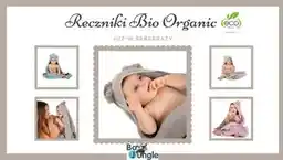 Reczniki z kapturkiem Bo Jungle Ręcznik kąpielowy Eco organic Flower pink