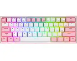 Redragon Fizz Pro K616 RGB Hotswap Box Red Biało-różowy Klawiatura mechaniczna