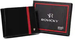 Rovicky Portfel skórzany N61-RVTP-3036 czarny