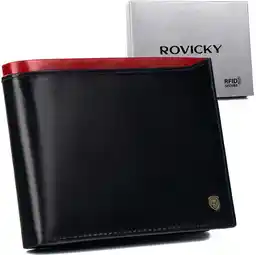 Rovicky Portfel skórzany N992-RVT czarny