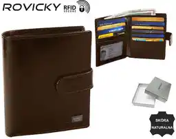 Rovicky Portfel skórzany PC-106L-BAR ciemnobrązowy