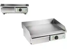 Royal Catering Płyta grillowa - 55 cm - gładka - 3000 W RCEG-55