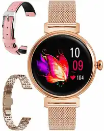 Rubicon Zegarek Smartwatch Amoled rose gold różowy