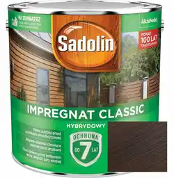 Sadolin Impregnat Classic Hybrydowy Ciemny Orzech 4,5L