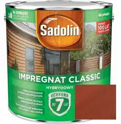 Sadolin Impregnat Classic Hybrydowy Szwedzka Czerwień 4,5L