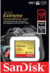 Sandisk COMPACT FLASH EXTREME 128GB 120 MB/s