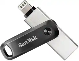 Sandisk iXpand GO 128GB USB 3.0 / Lightning Srebrno-czarny PenDrive