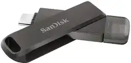 Sandisk iXpand Luxe 128GB USB Typ C / Lightning Srebrno-czarny PenDrive