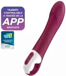 Satisfyer Big Heat - ładowalny wibrator punktu G (czerwony)