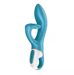 Satisfyer embrace me Turqoise - Wibrator króliczek, Turkusowy