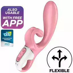 Satisfyer Hug Me wibrator typu króliczek Pink/White