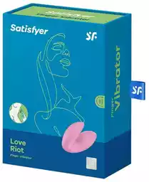 Satisfyer Love Riot - ładowalny, wodoodporny wibrator na palec (różowy)