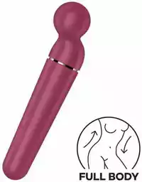 Satisfyer Planet Wand-er berry plus rosegold - Wibrator typu Wand, Bordowy