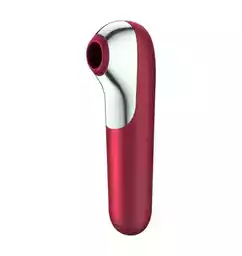 Satisfyer Sterowany aplikacją wielofunkcyjny masażer łechtaczki Dual Love czerwony