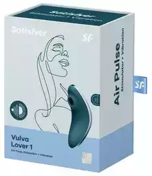 Satisfyer vulva lover 1 blue - Wibrator łechtaczkowy z stymulacją soniczną, Niebieski