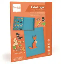 Scratch Magnetyczna układanka Edulogic kształty i kolory Tangram