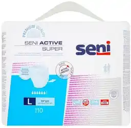 SENI ACTIVE SUPER L 10szt Elastyczne majtki chłonne