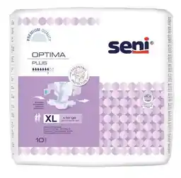 SENI OPTIMA PLUS X-LARGE pieluchomajtki z pasem biodrowym 10szt