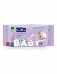 Septona Baby Chusteczki nawilżane z aloesem 60szt