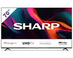 Sharp 70GL4760E 70 LED 4K Google TV Dolby Vision Dolby Atmos DVB-T2 Telewizor LED