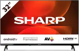 Sharp Telewizor 32FH2EA 32 cale Led 1366x768 hd Ready AndroidTV Dolby Digital