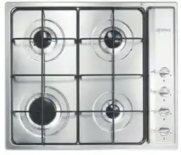 Smeg Płyta gazowa 58 cm Inox stal S64S