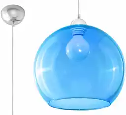 Sollux Lampa wisząca BALL Błękitna SL.0251