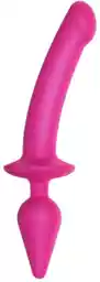 Strap-on-me Swith Semi-Realistic XXL - silikonowe dildo 2 w 1 (różowe)