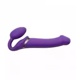 Strap-on-me VIBRATING STRAP-ON - L - PURPLE