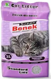 Super Benek Lawenda żwirek dla kota - 25 l ok. 20 kg