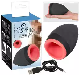 Sweet Smile Warming Masturbator - Masturbator wibrujący z opcją ogrzewania