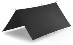 Tarp turystyczny płachta biwakowa 3m x 3m Helikon Polyester Ripstop - shadow grey PO-STP-PO-35