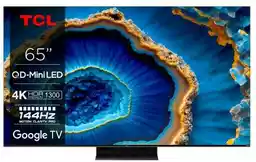 TCL QD Mini-LED 65C805 65 cali QLED 4K Telewizor