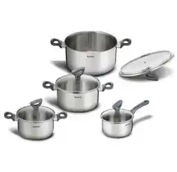 Tefal Daily Cook G712S855 Indukcja Stal nierdzewna 8 elementów Zestaw garnków