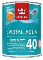 TIKKURILA Everal Aqua Semi-Matt 40 farba do drewna i metalu 0,9L baza A