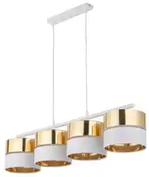 TK Lighting Hilton lampa wisząca biało złota TK/4775