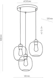 TK Lighting Lampa wisząca ELIO 3184