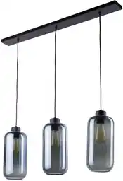 TK Lighting Lampa wisząca Marco 3 punktowa czarna szklana 2078