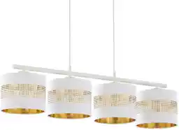 TK Lighting Tago lampa wisząca 4 punktowa biało złota 3224